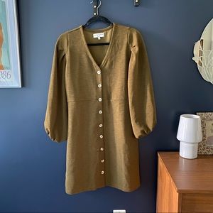 MADEWELL Texture & Thread Puff Sleeve Dress